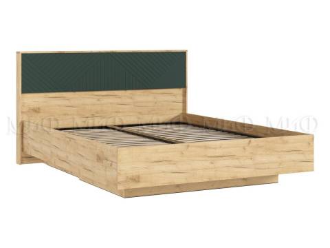 Кровать парящая 1600 Флэш (ортопед дерево) Браш Мени Грин/Дуб Крафт