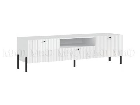 Тумба ТВ малая (металл) Оливия Белый Глянец, Белый