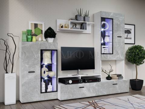 Гостиная Нэнси NEW Вариант №3 Мрамор глянец