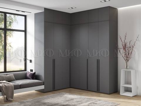 Шкаф угловой модульный Норд Графит