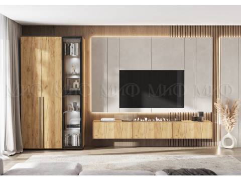 Модульная гостиная Норд Дуб Крафт