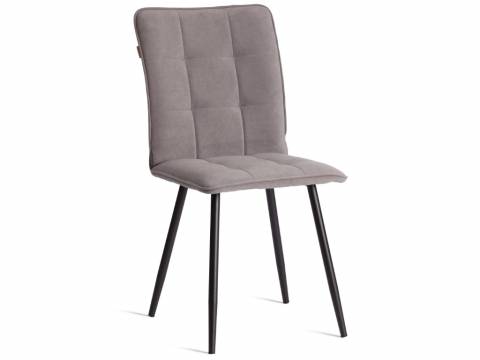 Стул обеденный Bari LT флок серый