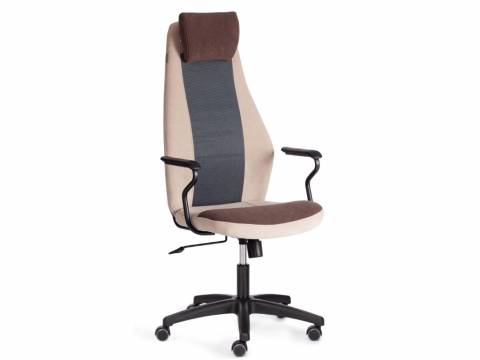 Кресло AVIATOR флок коричневый/бежевый/серый