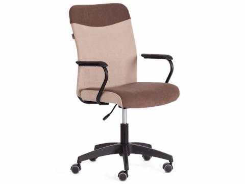 Кресло FLY флок коричневый/бежевый