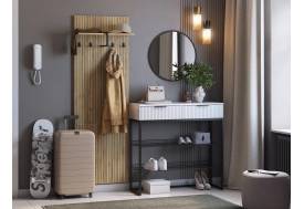 Прихожая Мебельсон К2 дуб крафт золотой/белое дерево