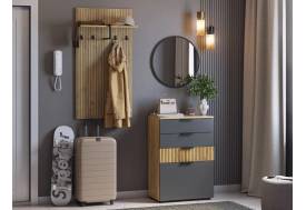 Прихожая Мебельсон К17 дуб крафт золотой/графит