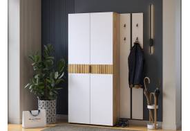 Прихожая Мебельсон К28 дуб крафт золотой/белое дерево