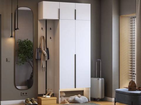 Прихожая Мебельсон К30 белое дерево