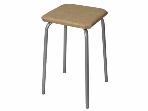 Табурет квадратный ДХ-9 обивка бежевый