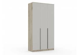 Шкаф Монблан New распашной 1200 3-х дверный Дуб крафт серый-Кашемир