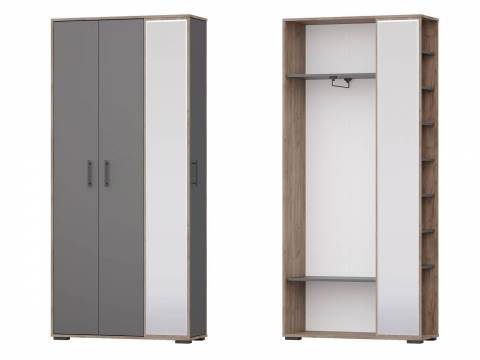 Прихожая Домино mini 2-3421 Дуб Крафт Табачный=Графит