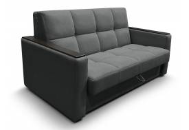 Диван Рэй 1400х2000 Клетка с прямыми подлокотниками с МДФ вивальди 34