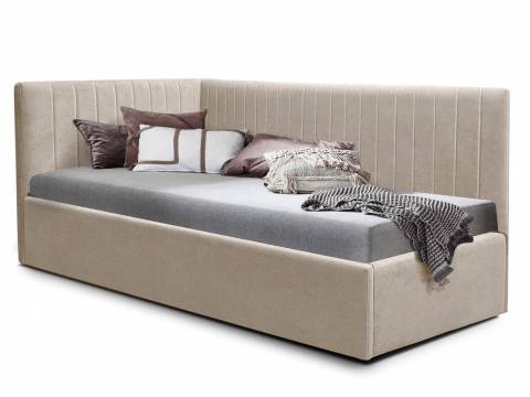 Кровать подростковая левая 800 Фрейм Страйп с подъемом вивальди 3