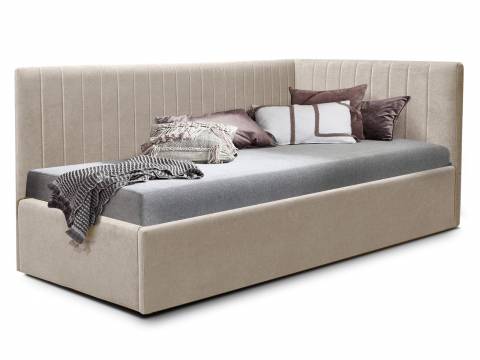 Кровать подростковая левая 900 Фрейм Страйп без подъема вивальди 3