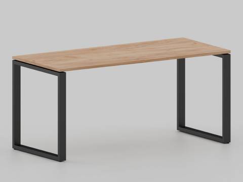 Стол с эффектом парения Лофт О-образные опоры черные ЛО.Кпо_6 600х1600 мм