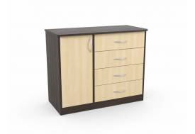 Комод Фиеста Венге/Млечный Дуб