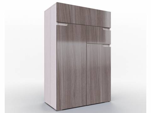 Комод 800 Трио Серебряный орех