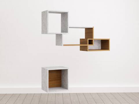 Полки навесные (С-27) Soft комбинированный