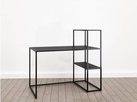 Стол с надстройкой (М-6) Лофт Черный