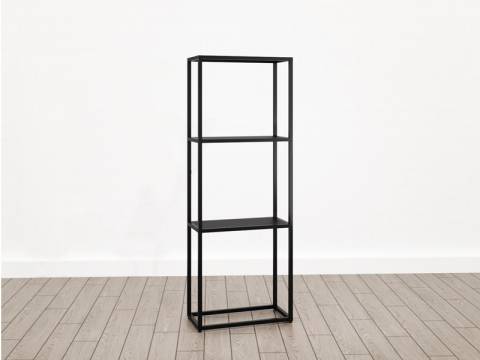 Стеллаж низкий узкий (М-15) Лофт Черный