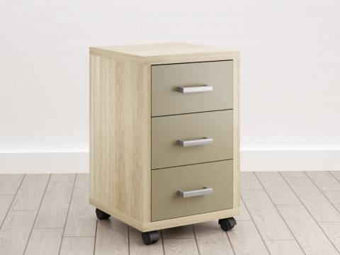 Тумба подкатная (Е-7) Eclectic eco Дуб рокпайл-Мокко