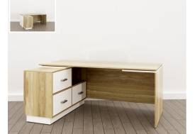 Стол дизайн Левый (О-6) Eclectic lite Дуб рокпайл-белый