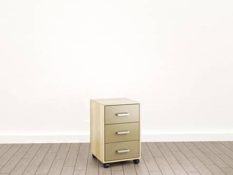 Тумба подкатная (О-7) Eclectic lite Дуб рокпайл-Мокко