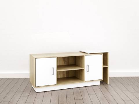 Тумба дизайн (О-9) Eclectic lite Дуб рокпайл-белый