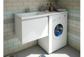 Тумба с раковиной Dallas Luxe 1200 навесная 1 ящик левая