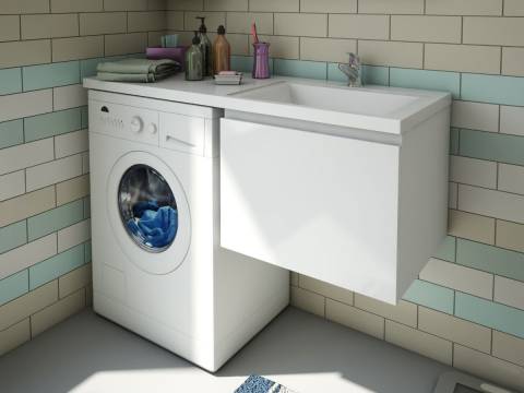 Тумба с раковиной Dallas Luxe 1400 навесная 1 ящик правая