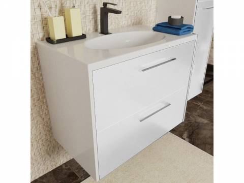 Тумба с раковиной Vegas 900 навесная 2 ящика