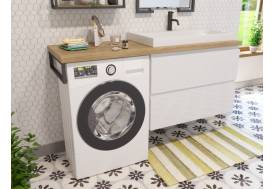 Тумба с раковиной Malibu Luxe 1550 правосторонний подвесной 2 ящика