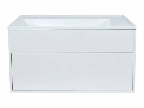 Тумба с раковиной Uperwood Lotus Premium белая 80 см