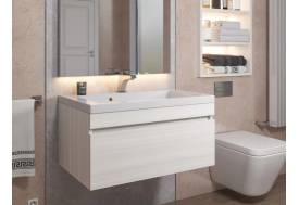 Тумба с раковиной Uperwood Eva Дуб Харбор белый 75 см