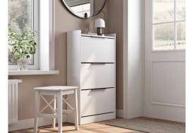 Обувница (600) 3 ящика белая