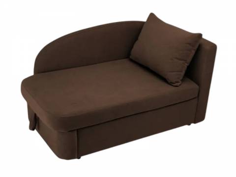 Диван 1050 правая ориентация коричневый