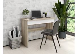 Стол письменный Памир с ящиком Дуб сонома-Белый шагрень