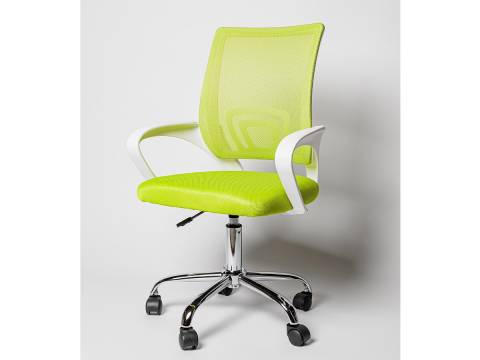 Кресло офисное BN 7166 белый-салатовый