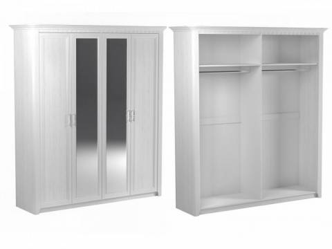 Шкаф 4-х дверный Клер