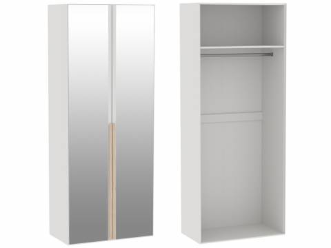 Шкаф 2-дверный с зеркальными дверями Аврора