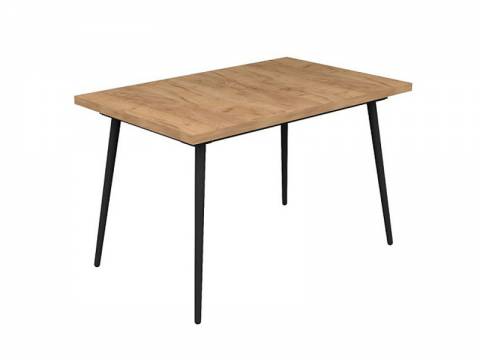 Стол раздвижной Джаво дуб крафт золотой/черный