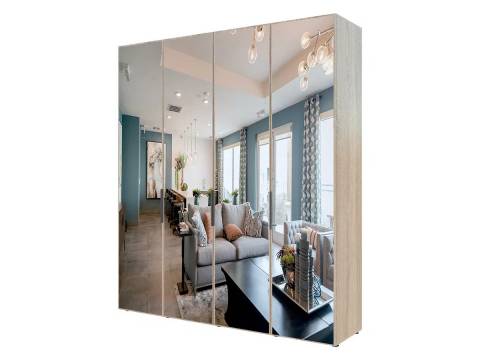 Шкаф Гранд ГШК/1-23-20-1111 (двери тип 1) с четырьмя зеркалами