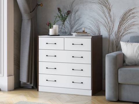 Комод Риберо венге цаво/белый снег