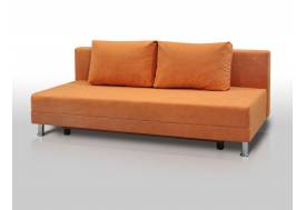 Диван Комфорт Лайт без подлокотников 2 подушки микровелюр апельсин