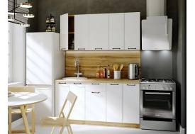 Кухонный гарнитур Валерия 1600 мм МДФ Вотан/Белый