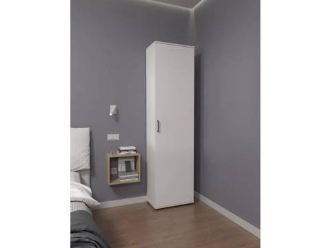 Шкаф со штангой и полками арт. 521 белый