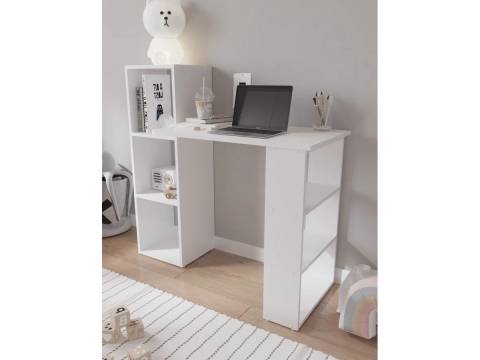 Стол письменный с полками арт. 253 белый