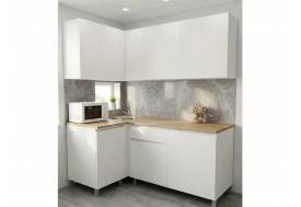 Кухонный гарнитур угловой 1000*1600 мм с двумя столешницами