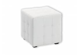 Пуф Тип 1 кожзам белый