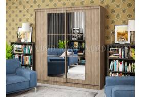 Шкаф-купе Элегант-3 Ясень шимо темный